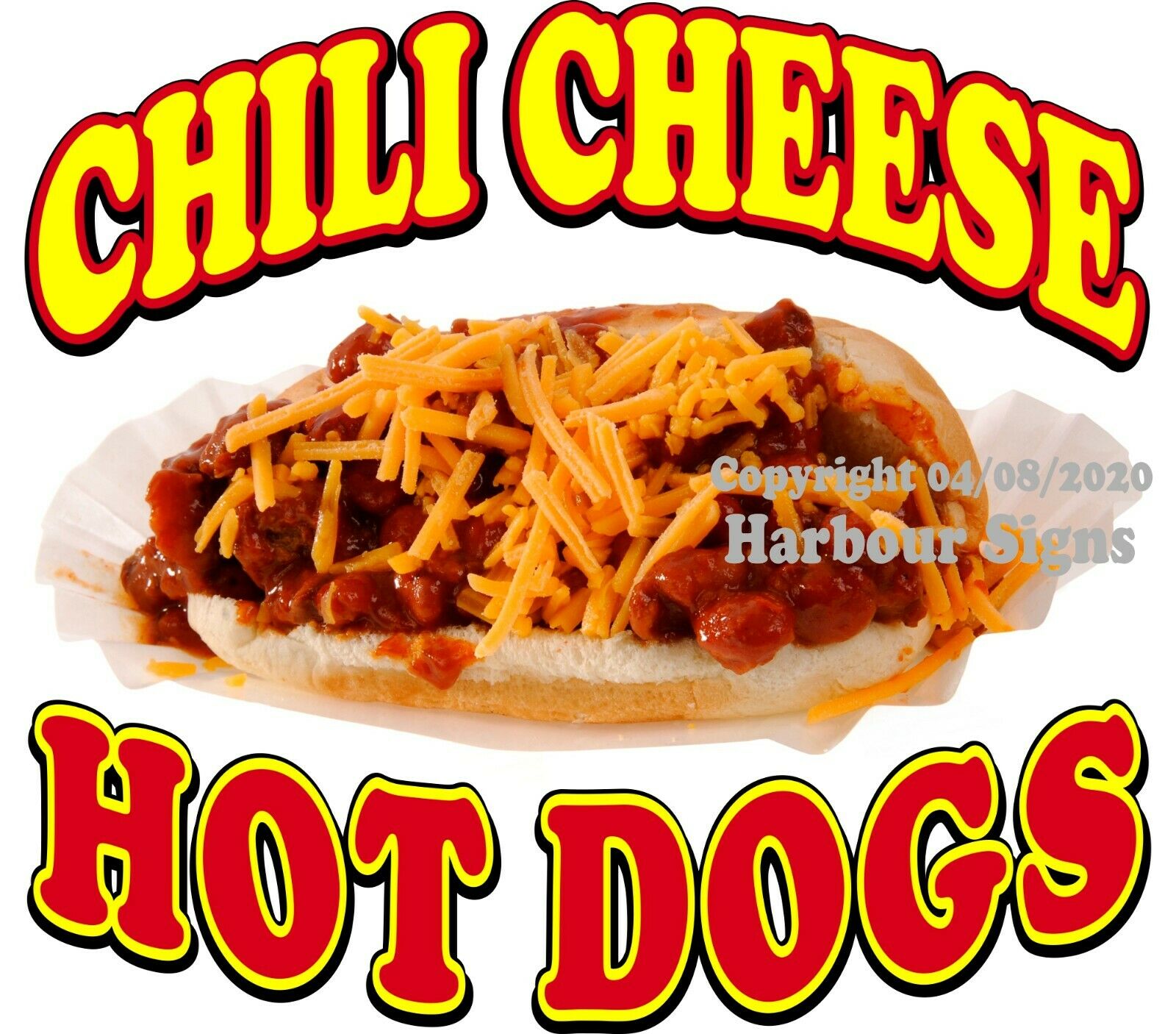 Chili Cheese Hot Dogs DECAL (Choose Your Size) Food Truck Concession ...