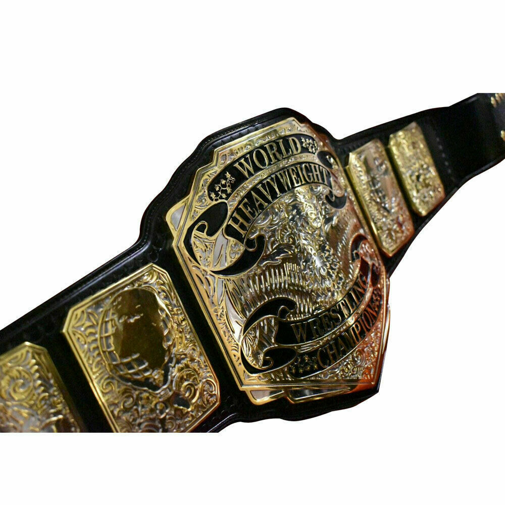 Premier World Heavyweight Wrestling Championship Belt Brass Metal ...
